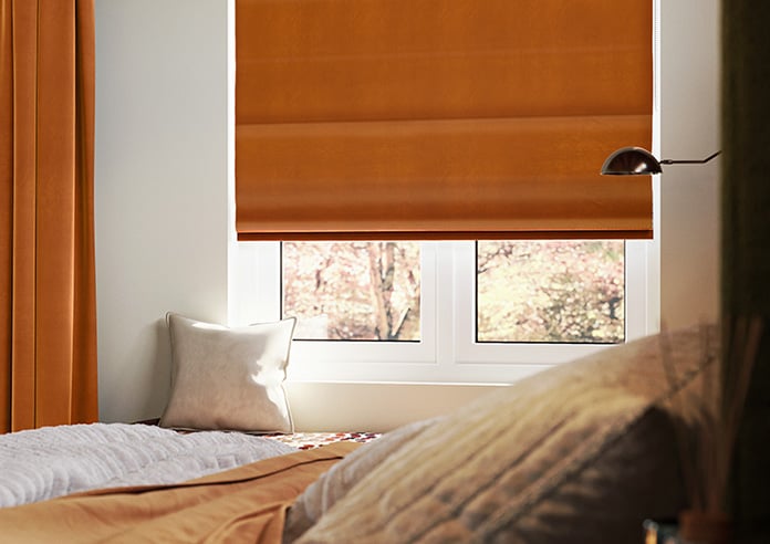 Ultra Luxe Velvet, Rust - Motorised Roman Blind - Image 5